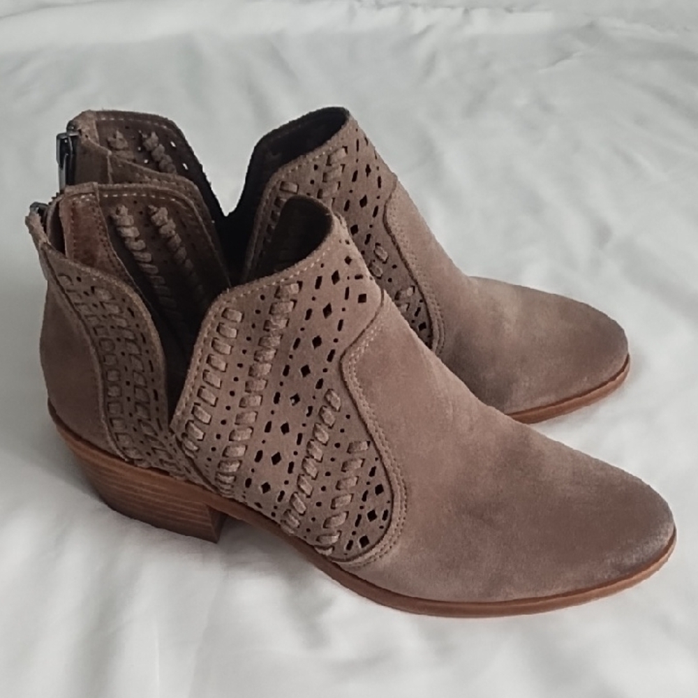 Vince Camuto Taupe Ankle Boots